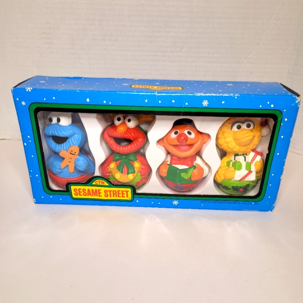 Sesame Street Rare Vintage Ornaments by Kurt Adler NEW Sealed in box